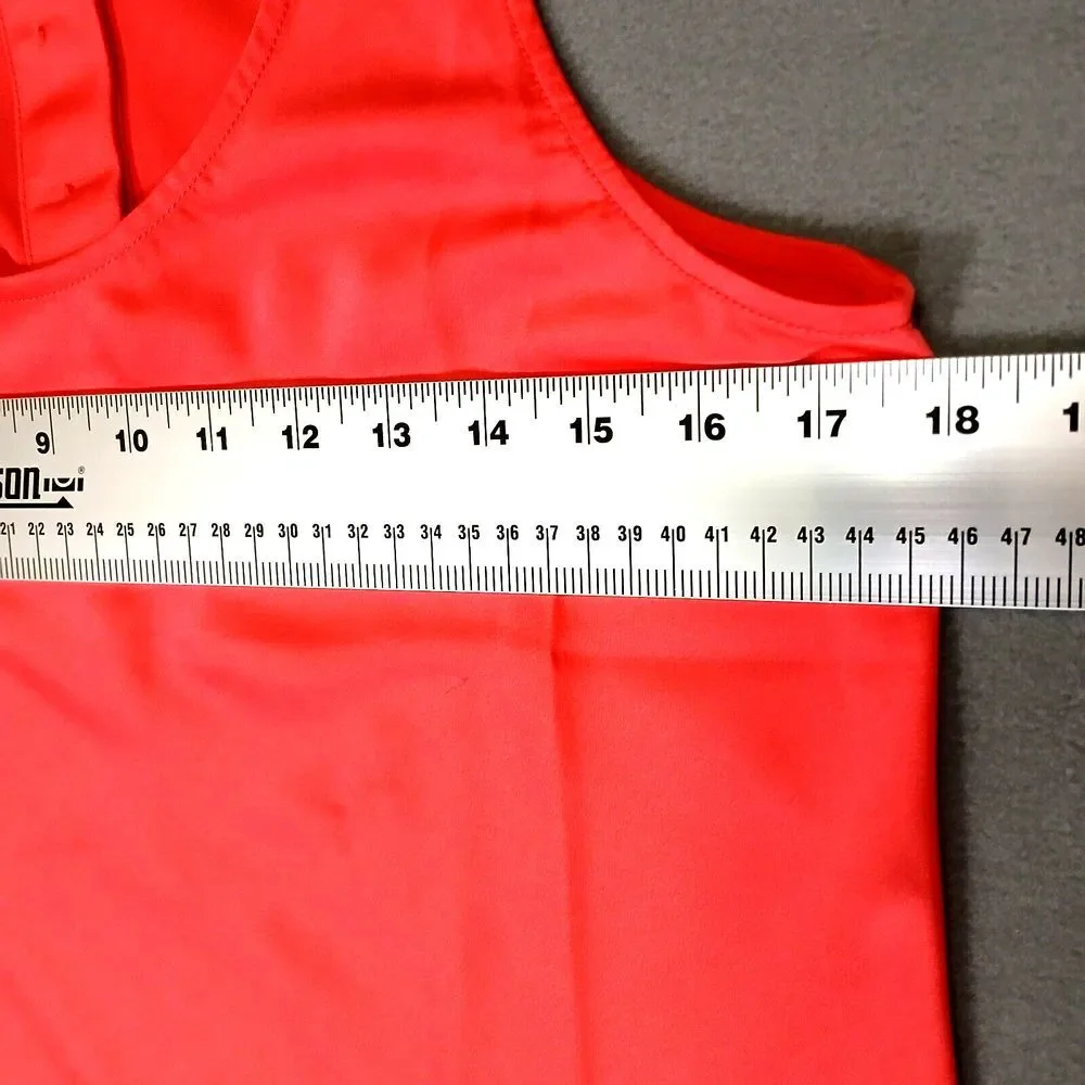 J Crew‎ Women's Coral Sleeveless With Buttons In The Back Top Medium Size XS